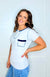 Pol Ribbed Contrasting Stitch Ribbed Basic Tee