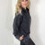 Luxe Snow Washed Corded Long Sleeve Hoody in 2 Colors - Boujee Boutique 