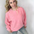 Conch Shell Oversized Luxe Soft Corded Crewneck Long Sleeve Pullover - Boujee Boutique 