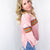 Chips Mixed Color Stripe Printed Mineral Washed Terry Long Sleeve Pullover in 2 Colors - Boujee Boutique 