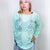 POL Electric Blue Sheer Exposed Seam Long Sleeve Lace Knit Top - Boujee Boutique 