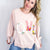 Whispers of Love Patch Washed Terry Knit Long Sleeve Pullover in Blush - Boujee Boutique 