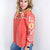 A Touch of Love Patch on Long Sleeve Pullover Top In 2 Colors - Boujee Boutique 