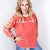 A Touch of Love Patch on Long Sleeve Pullover Top In 2 Colors - Boujee Boutique 