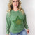 Vintage Stargaze Patch on a Terry Mineral Washed Long Sleeve Pullover in 2 Colors - Boujee Boutique 