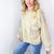 Blooming Stitched Floral Patch Washed Terry Knit Long Sleeve Pullover in 2 Colors - Boujee Boutique 