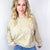 Blooming Stitched Floral Patch Washed Terry Knit Long Sleeve Pullover in 2 Colors - Boujee Boutique 