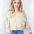 Blooming Stitched Floral Patch Washed Terry Knit Long Sleeve Pullover in 2 Colors - Boujee Boutique 