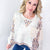 POL Thermal Floral Garden Thermal Contrasting Long Sleeve Pullover Top - Boujee Boutique 