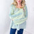 POL Seafoam Green Cozy Dream Ribbed and Crochet Long Sleeve Button Tunic - Boujee Boutique 