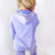 Lavender Love Luxe Snow Washed Corded Pullover Hoodie - Boujee Boutique 