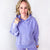 Lavender Love Luxe Snow Washed Corded Pullover Hoodie - Boujee Boutique 