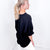 Andree By Unit Up For Anything V Neckline Blouse in Black - Boujee Boutique 