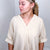 Andree By Unit Up For Anything V-Neck Blouse in Taupe - Boujee Boutique 