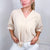 Andree By Unit Up For Anything V-Neck Blouse in Taupe - Boujee Boutique 