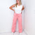 Risen Blush High Waist Wide Leg Cargo Pants - Boujee Boutique 