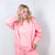 Risen Blush Oversized Step Hem Pullover Sweatshirt - Boujee Boutique 