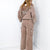 Fun on Fridays Mineral Washed Terry Knit Wide Leg Pull On Cargo Pants in Mocha - Boujee Boutique 