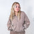 Fun on Fridays Mineral Washed Terry Knit Pullover Hoodie in Mocha - Boujee Boutique 