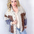 POL Boho Chic Patchwork with Vintage Flair Long Sleeve Jacket - Boujee Boutique 