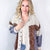 POL Boho Chic Patchwork with Vintage Flair Long Sleeve Jacket - Boujee Boutique 