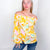 Bright Tropical Floral On or Off the Shoulder Bell Sleeve Blouse - Boujee Boutique 