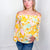 Bright Tropical Floral On or Off the Shoulder Bell Sleeve Blouse - Boujee Boutique 