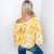 Bright Tropical Floral On or Off the Shoulder Bell Sleeve Blouse - Boujee Boutique 