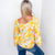 Bright Tropical Floral On or Off the Shoulder Bell Sleeve Blouse - Boujee Boutique 