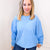 Snow Washed Summer Neon Oversized Luxe Soft Corded Crewneck Pullover Top in 5 Colors - Boujee Boutique 