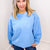 Snow Washed Summer Neon Oversized Luxe Soft Corded Crewneck Pullover Top in 5 Colors - Boujee Boutique 