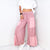 Pol Free Spirit Flow Cropped Layered Raw Hem Ribbed Palazzo Pants in 2 Colors - Boujee Boutique 