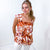 Andree By Unit Francesca Embroidered Sleeveless Blouse in Rust - Boujee Boutique 