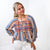 Savanna Jane Open Sky Boho Tunic with Embroidery in Navy Mauve - Boujee Boutique 