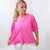 Andree By Unit Pink V Neckline Short Sleeve Blouse - Boujee Boutique 