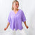 Andree By Unit Lavender V NeckLine Short Sleeve Blouse - Boujee Boutique 