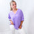 Andree By Unit Lavender V NeckLine Short Sleeve Blouse - Boujee Boutique 