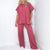 Relax and Unwind Ribbed Knit Short Sleeve and Pant Set in 3 Colors - Boujee Boutique 