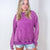 Relax and Recharge Lightweight Crewneck Pullover in 4 Colors - Boujee Boutique 