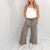 Mineral Washed Soft Terry Cropped Palazzo Sweatpants - Boujee Boutique 