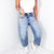 Cello Mid Rise Barrel Leg Jeans In a Light Wash - Boujee Boutique 