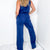 Rae Mode Navy Blue Rest Day Straight Leg Jumpsuit - Boujee Boutique 