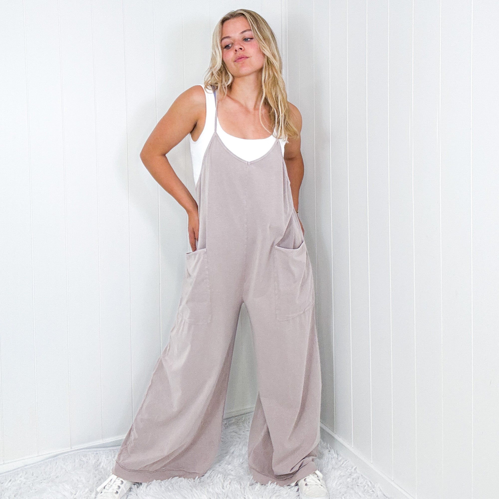 Beach Retreat Wide Leg Jumpsuit in 3 Colors - Boujee Boutique 