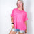 Pink Close to Myself Patch Pocket Short Sleeve Tee - Boujee Boutique 