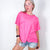 Pink Close to Myself Patch Pocket Short Sleeve Tee - Boujee Boutique 