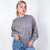 Easel Mineral Washed Pleated Wrist Long Sleeve Top in 4 Colors - Boujee Boutique 