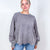 Easel Mineral Washed Pleated Wrist Long Sleeve Top in 4 Colors - Boujee Boutique 