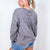 Easel Mineral Washed Pleated Wrist Long Sleeve Top in 4 Colors - Boujee Boutique 