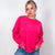 Easel Mineral Washed Pleated Wrist Long Sleeve Top in 4 Colors - Boujee Boutique 