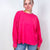 Easel Mineral Washed Pleated Wrist Long Sleeve Top in 4 Colors - Boujee Boutique 